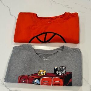 Under Armour (2) lot t-shirts, boys size L